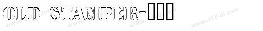 old stamper字体转换